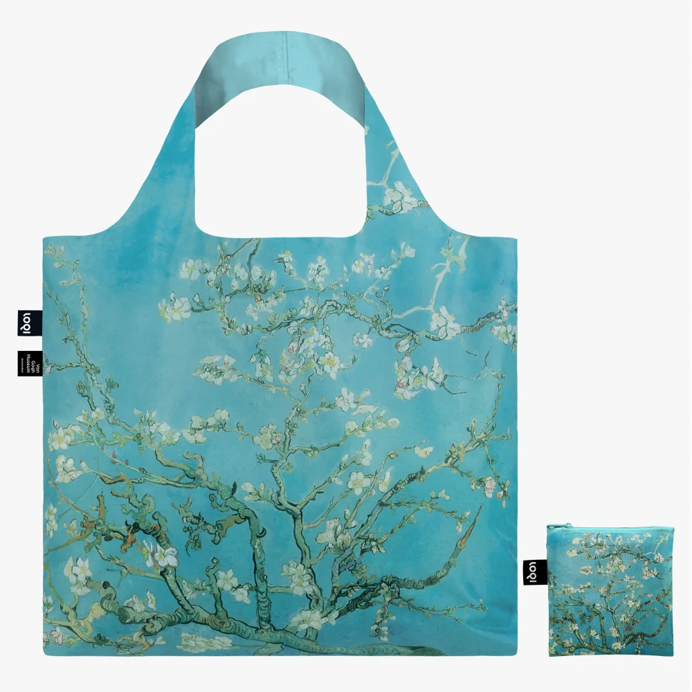 LOQI - ekologická skladacia nákupná taška - Van Gogh Almond Blossom