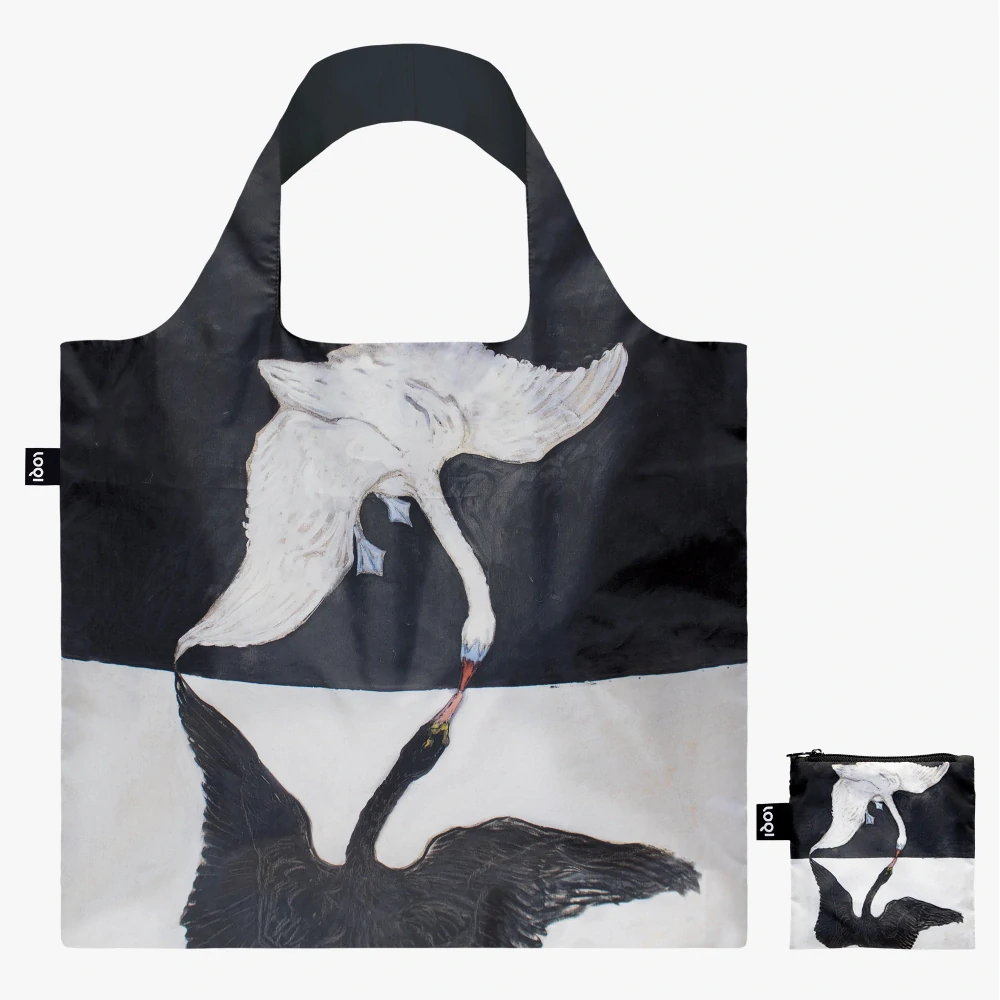 LOQI - ekologická skladacia nákupná taška - HILMA AF KLINT - SWAN