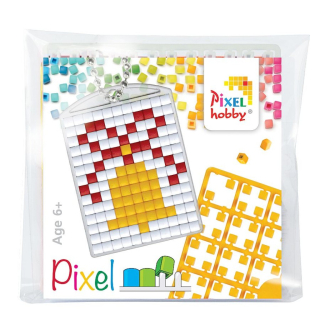 Pixelhobby kľúčenka - vianočný zvonček