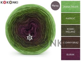 Kokonki merino 1200 m 3nitka 718