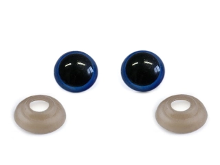 Bezpečnostné oči 12 mm modré - pár