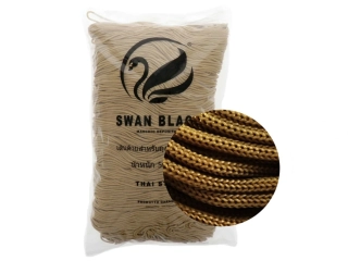 Cordino Swan Black 2 mm - zlatá
