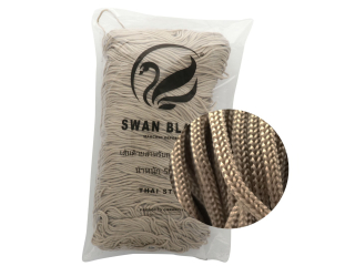 Cordino Swan Black 2 mm - béžová