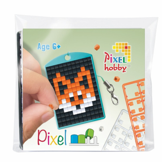 Pixelhobby farebná kľúčenka set - líška