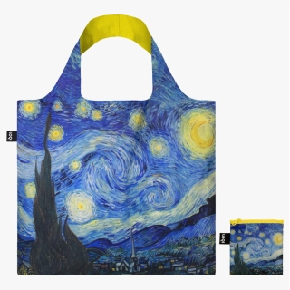 LOQI - ekologická skladacia nákupná taška - VINCENT VAN GOGH Starry Night