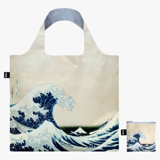 LOQI - ekologická skladacia nákupná taška - KATSUSHIKA HOKUSAI The Great Wave
